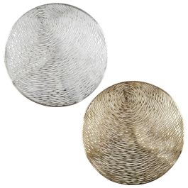 Home Deco Factory Individual Ajoure Diámetro 38 cm Calado Colores Surtidos Dorado Plateado Ideal Fiestas