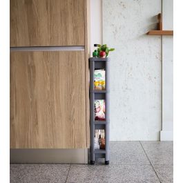 Inde Carrito Multiusos Extensible 4 Cestos 37,6 cm x 15,5 cm x 24,5 cm (4 Unidades)