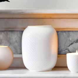 Wedgwood Jarrón White Folia 21 cm