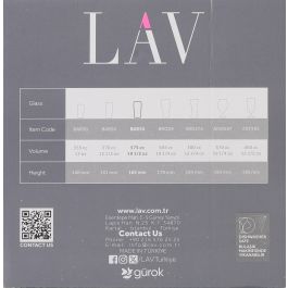 Set de 6 Vasos para Cerveza 575 cc - LAV (4 Cajas) Set de 6 Vasos para Cerveza 575 cc - LAV (4 Cajas)