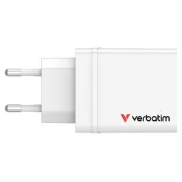 Verbatim Cargador de Pared Gan 30W con 1x USB-C PD y 3x USB-A QC 3.0/10W