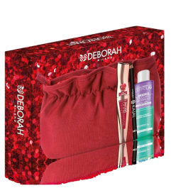 Set Deborah: Dermolab Bifasico, Hyaluronic Acid, Makeup Remover Lotion, 50 ml + Deborah, Kajal Eye Pencil, 104, Black, 1.5 g + Instant Maxi, Volumizing, Mascara, Black, 14 ml + Textile Makeup Bag, Red Precio: 22.79000031. SKU: B18QCQ2EYZ