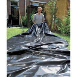 Ubbink Lona PVC Precortada 0.5mm 4x4m para Estanque de Jardín - Resistente UV, Heladas y Desgarros, 10 Años Garantía, Calidad Superior