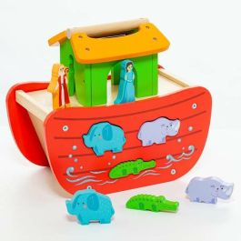 Molto Arca de Noé de madera con 17 piezas, ideal para niños a partir de 3 años Molto Arca de Noé de madera con 17 piezas, ideal para niños a partir de 3 años