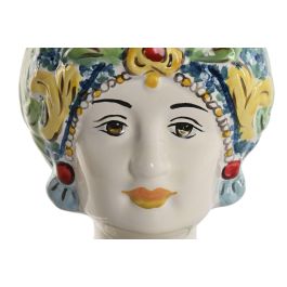 Macetero Mediterraneo DKD Home Decor Verde Multicolor 10 x 14 x 10 cm (4 Unidades) Macetero Mediterraneo DKD Home Decor Verde Multicolor 10 x 14 x 10 cm (4 Unidades)
