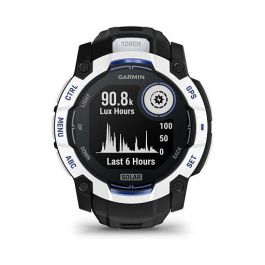 Garmin Instinct 3 Solar GPS Reloj Inteligente para Deporte 50mm Blanco Unisex con Carga Solar y GPS