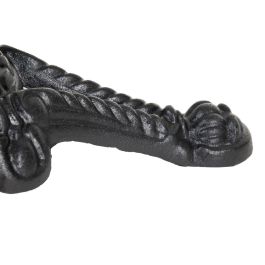 Mesa Alta Blanco-Negro Metal-Mármol 50 X 50 X 110 cm