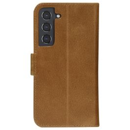 Dbramante 1928 Copenhagen Slim - Funda flip de cuero genuino color bronceado, con soporte, para Samsung Galaxy S22 (6.1")