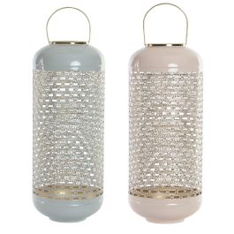 DKD Home Decor Portavelas Rosa y Azul de Aluminio 24 x 60 x 24 cm (2 Unidades) Precio: 62.94999953. SKU: S3037603