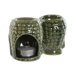 Quemador Oriental DKD Home Decor Verde Mostaza 13.5 x 8 x 17 cm Set de 9 (3 Unidades) Quemador Oriental DKD Home Decor Verde Mostaza 13.5 x 8 x 17 cm Set de 9 (3 Unidades)