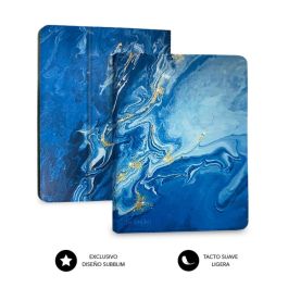 SUBBLIM funda de tablet con teclado bluetooth Keytab Pro BT Trendy Marmol Azul