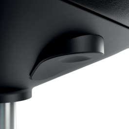 Leitz Taburete Ergo Asiento Triangular 5 Ruedas Giratorias Regulable en Altura 46-59 cm Piel Sintética Negro