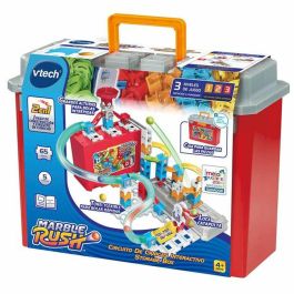Vtech Marble Rush Caja de Almacenamiento Roja con Sonidos y Luces para Pistas de Canicas Plástico, Edad 4-10 Años