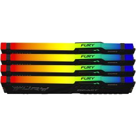 Kingston FURY Beast 128GB 5600MT/s DDR5 CL40 DIMM Kit (4x32GB) RGB XMP para PC Gaming