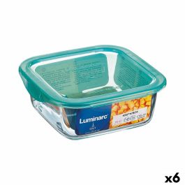 Fiambrera Cuadrada con Tapa Luminarc Keep'n Lagon 10 x 5,4 cm Turquesa 380 ml Bicolor Vidrio (6 Unidades) Precio: 24.50000014. SKU: S2709380