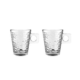 La Mediterranea Set 2 Tazas de Café con Leche 21Cl Lima Abstracto (36 Cajas)