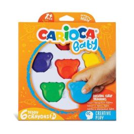 Carioca Ceras Teddy 1+ con Forma de Osito, Colores Surtidos, Estuche 6 unidades, para Bebés desde 12 Meses Precio: 2.6899994. SKU: B195TB6XC4