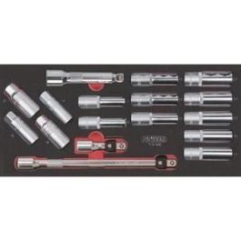 KS TOOLS 713.1026 Módulo de Vasos Largos y Accesorios - 1/2 Pulgada - 17 Piezas Precio: 111.4999996. SKU: B12SPFDTN2
