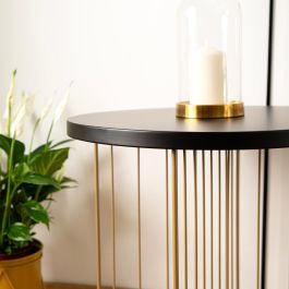 Vinthera Mesa Auxiliar Moa Oro Metal 44x47,8 cm