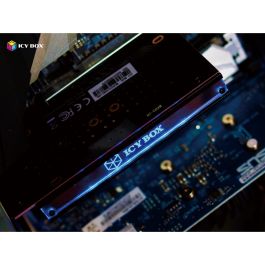 ICY BOX IB-PCI214M2-HSL Tarjeta PCI Express (x4) a 1x M.2 NVMe 2280/2260/2242 con disipador de calor PCIe 4.0 Negro