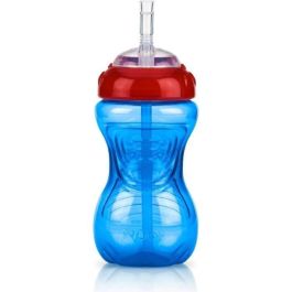 Nuby NUB0048526953295 Vasos antiderrames con pajitas flexibles (Paquete de 3) - Unisex
