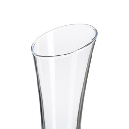 Florero Transparente Cristal Decoración 6 X 6 X 23 cm