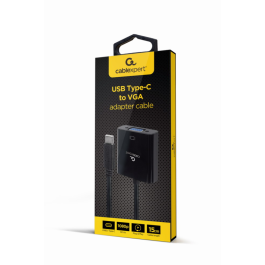 GEMBIRD A-CM-VGAF-01 Adaptador Gráfico USB-C Macho a VGA Hembra, FHD 1080p a 60Hz, Negro Precio: 12.89000053. SKU: S5616432