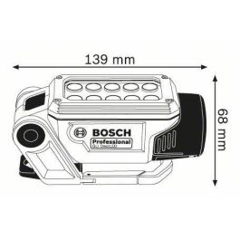 Bosch Professional GLI 12V-330 Lámpara Inalámbrica LED 12V Potente con 10 Leds | Linterna Trabajo Compacta Sin Batería