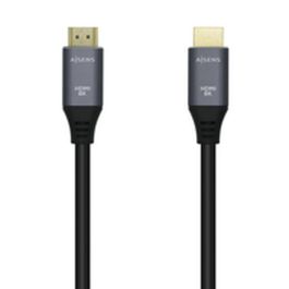 AISENS - CABLE HDMI V2.1 ULTRA ALTA VELOCIDAD / HEC 8K@60HZ 48GBPS, A/M-A/M, GRIS/NEGRO, 0.5M Precio: 3.99000041. SKU: B14224829K