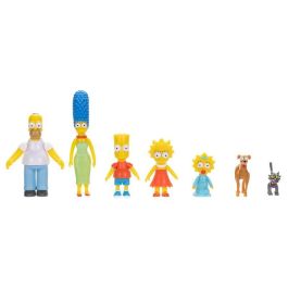 JAKKS PACIFIC Blister 7 figuras Familia Los Simpsons 6cm