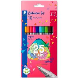 Staedtler Estuche 8+2 Rotuladores Triplus Fineliner 334 Punta Superfina, Diseño Triangular Ergonómico, 48 Colores Precio: 5.79000004. SKU: B13XQ9C3EK