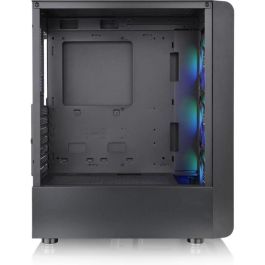 Caja de PC - THERMALTAKE - S200 TG ARGB (Negro) - Torre media - Formato ATX - Sin fuente de alimentación