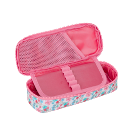 Estuche Escolar Moos Flores Multicolor 22 x 5 x 8 cm