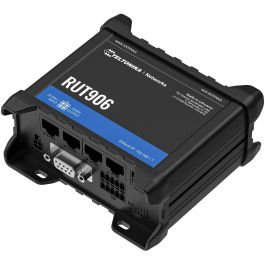 Teltonika RUT906 Router Industrial Dual SIM LTE WiFi - Router de red móvil - 2,4 GHz, 4 puertos Fast Ethernet, con GPS