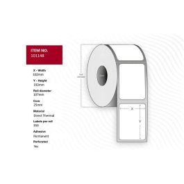 Capture Etiqueta Térmica Directa 102x192 mm, Blanca, Sin Recubrimiento, Permanente, Perforada, 350 etiquetas/rollo, Caja 18 rollos Precio: 131.78999955. SKU: B1HNQSHXR4