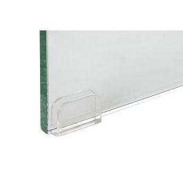DKD Home Decor Consola Moderno Marrón Transparente Cristal MDF Nogal 45 x 80 x 160 cm