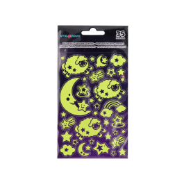 Imaginovo Pegatinas Luminosas Luna con Relieve 250x145 mm