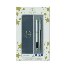 Parker Juego Bolígrafo + Pluma Jotter Acero CT Estuche Pluma Acero Inoxidable Adornos Cromados Precio: 28.49999999. SKU: B12T2923EC