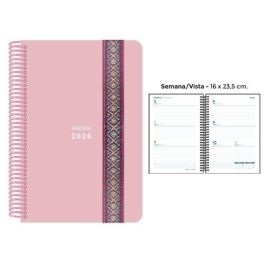 Agenda Anual (2026) Senfort Pastel Espiral Tapa Pp Con Goma Decorada 160X235 S/V Rosa Precio: 12.50000059. SKU: B17NBQNTR8