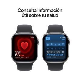 Apple Watch Series 11 GPS/Cellular 42mm Gris Espacial Correa Deportiva Negra M/L MF8C4QL/A