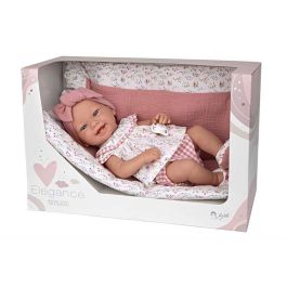 Muñeca elegance 42 cm zoe rosa c/manta (cuerpo vinyl, sexo niña) Precio: 51.49999943. SKU: B175S7737S