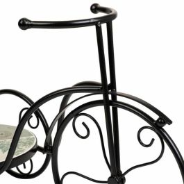 Soporte para Maceta Alexandra House Living Negro Hierro Azulejo Bicicleta 23 x 36 x 53 cm