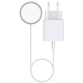 Cargador de Pared Iphone 12 KSIX Apple-compatible Blanco Cargador de Pared Iphone 12 KSIX Apple-compatible Blanco