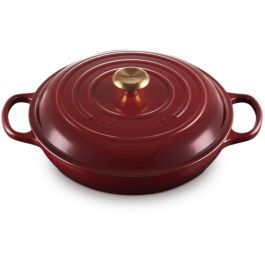 Le Creuset 21180309494441 Signature Cacerola Baja Redonda de Hierro Fundido, 30cm, Rhone
