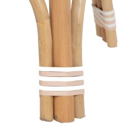 Mesa auxiliar 50 x 50 x 67 cm Natural Beige Ratán Mesa auxiliar 50 x 50 x 67 cm Natural Beige Ratán