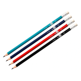 Liderpapel Lápices de Grafito Triangular con Goma HB (6 Unidades)