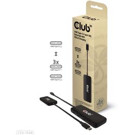Club3D Hub USB-C a 4x USB-C 10Gbps con Carga Rápida Power Delivery 100W