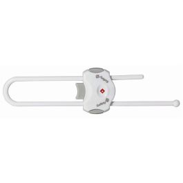 Safety 1St Cerradura de Seguridad Universal para Armarios y Puertas con Manillas o Perillas, Indicador de Cierre, Blanco Safety 1St Cerradura de Seguridad Universal para Armarios y Puertas con Manillas o Perillas, Indicador de Cierre, Blanco