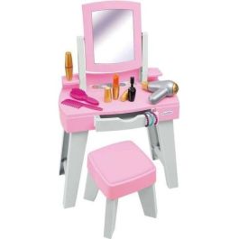 Ecoiffier Mi primer tocador rosa infantil con espejo, taburete y cajón, incluye 11 accesorios, ideal para niños de 12 a 36 meses Precio: 43.79000043. SKU: S7124657