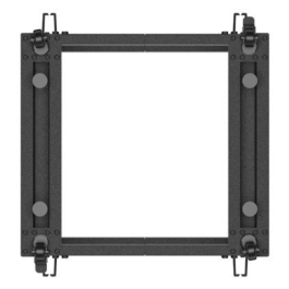 Lanberg Armario Rack Abierto 19" 9U Independiente para Servidores y Red 600kg Negro con Ruedas y Profundidad Ajustable